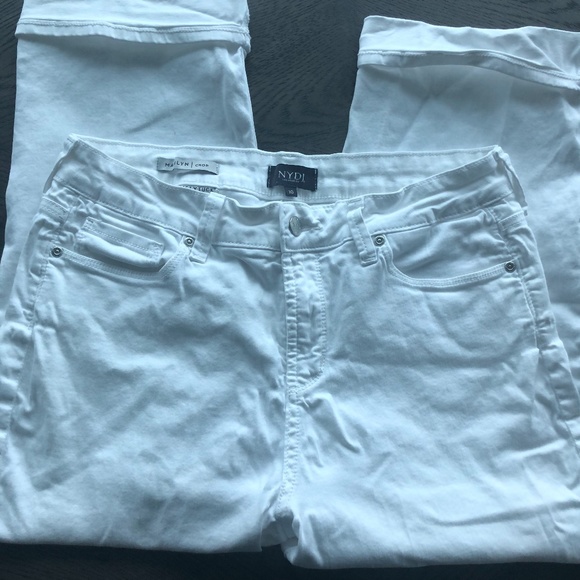 NYDJ Marilyn Crop - Stretch White - 5 pocket - Picture 5 of 8